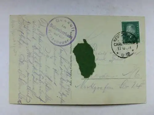 Alte AK Heuscheuer Schweizerhausbaude 1931 [R522]