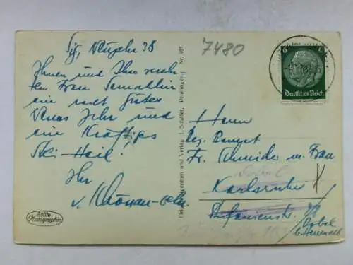Alte AK Sigmaringen Schloß 1938 [R532]