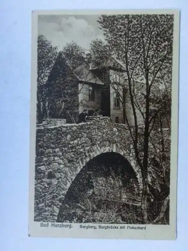 Alte AK Bad Harzburg Burgberg Burgbrücke 1928 [R549]