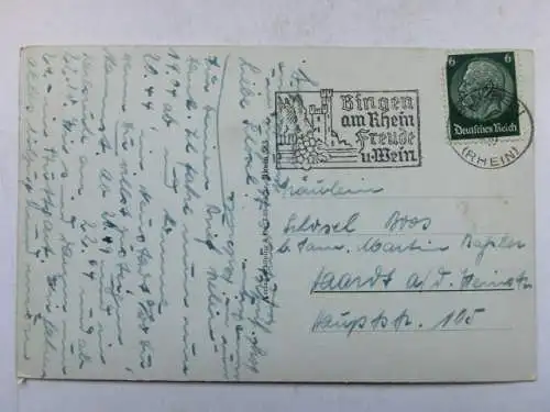 Alte AK Bingen mit Bingerhof um 1925 [R554]
