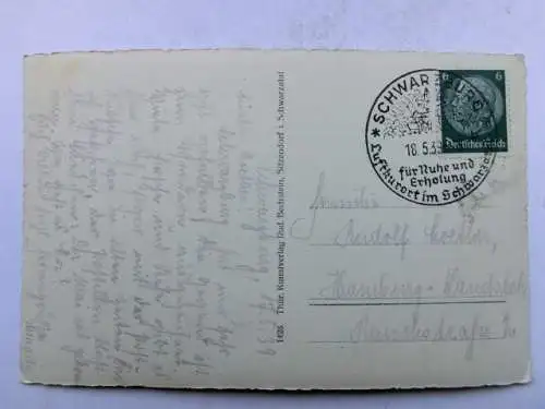 Alte AK Schwarzburg v. Trippstein aus 1939 [R556]