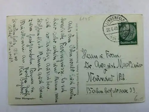 Alte AK Lindenfels Odenwald [R564]