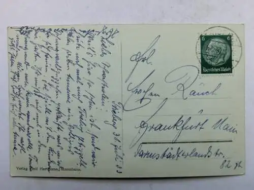 Alte AK Schwarzwaldbahn Bachjörg 1933 [R578]