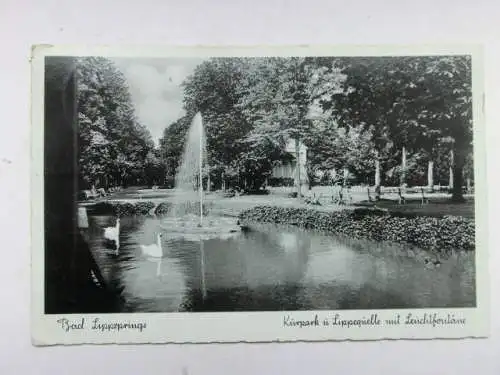 Alte AK Bad Lippspringe Kurpark 1940 [R601]