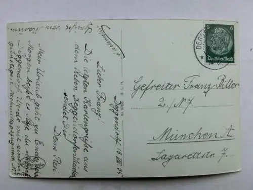 Alte AK Deggendorf Kirche Geiersberg 1935 [R616]