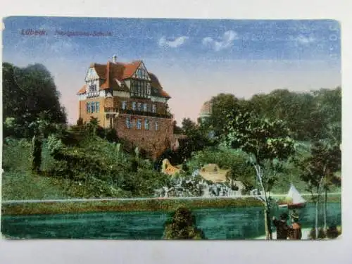 Alte AK Lübeck Navigationsschule 1931 [R688]