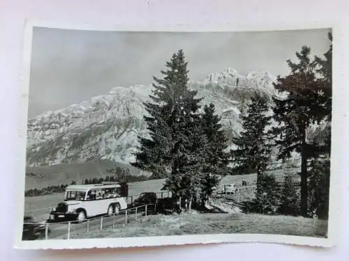Alte AK Autostraße Bus Urnäsch Schwägalp Toggenburg [aX1076]