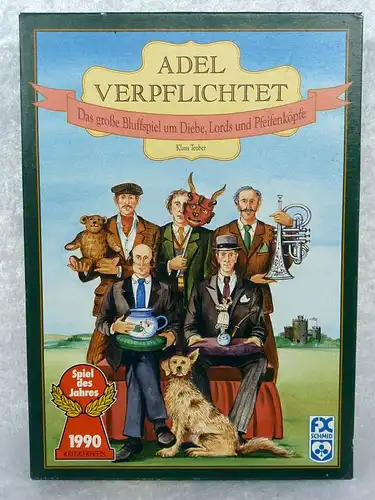 ADEL VERPFLICHTET – Spiel des Jahres 1990 – Ausgabe von 1990 !!!

