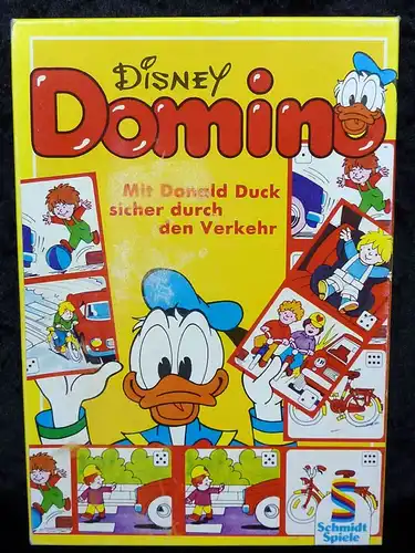 !!! RARITÄT !!! DISNEY Domino – Mit Donald Duck sicher durch den Verkehr