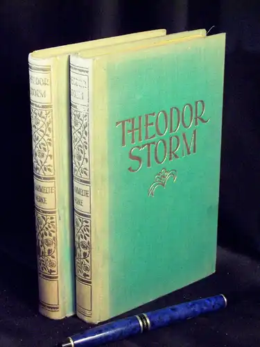 Storm, Theodor: Gesammelte Werke. Dritter und vierter Band + Fünfter und sechster Band (von 20 - in 2 Büchern) -  LAGERRÄUMUNG. 