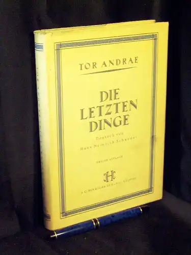 Andrae, Tor: Die letzten Dinge. 