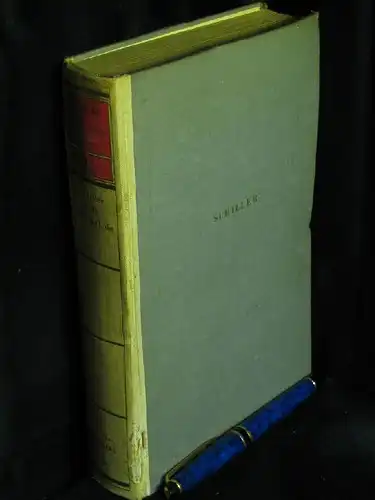 Schiller, Friedrich von: Ausgewählte Werke,  Erster Band (von 6) -  LAGERRÄUMUNG. 