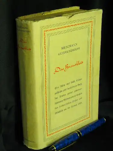 Gudmundsson, Kristmann: Das Brautkleid -  LAGERRÄUMUNG. 