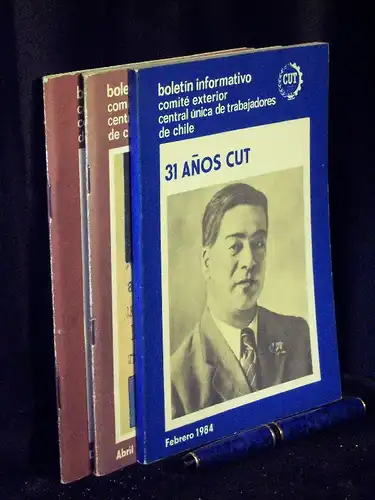 Mansilla, Luis Alberto (Director): boletin informativo - 3 Hefte - Febrero + Abril + Diciembre 1984 -  LAGERRÄUMUNG. 