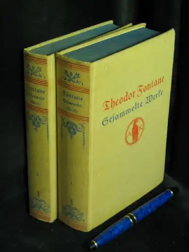 Fontane, Theodor: Gesammelte Werke 1.+3. Band - Erster Band: Romane - Effi Briest - L'Adultera - Dritter Band: Romane - Irrungen, Wirrungen - Cecile -  LAGERRÄUMUNG. 