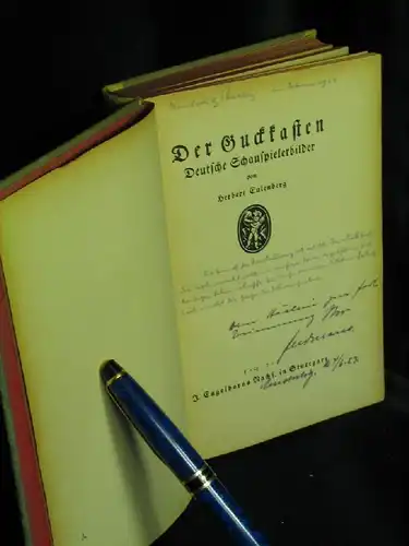 Eulenberg, Herbert: Der Guckkasten - Deutsche Schauspielerbilder -  LAGERRÄUMUNG. 