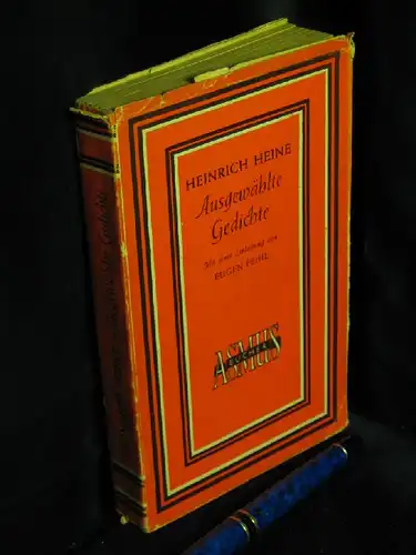 Heine, Heinrich: Ausgewählte Gedichte - aus der Reihe: Asmus Bücher - Band: 2 LAGERRÄUMUNG. 
