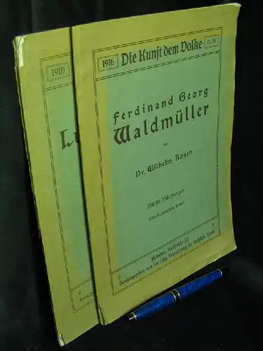 Kosch, Wilhelm und Hyazinth Holland: Ferdinand Georg Waldmüller und Ludwig Richter - aus der Reihe: Die Kunst dem Volke - Band: 2 und 28 LAGERRÄUMUNG. 