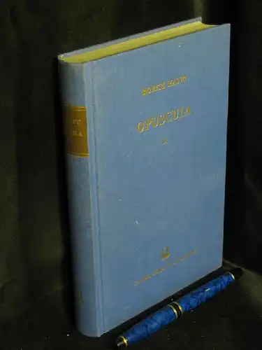 Haupt, Moritz (Moriz): Opuscula I (Band 1 von 3) - Reprografischer Nachdruck der Ausgabe Leipzig 1875. 