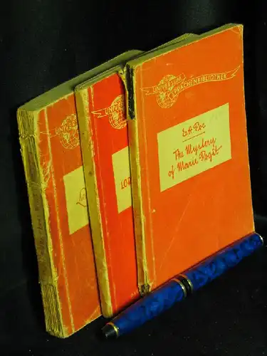 Wilde, Oscar und Edgar Allen Poe: Wilde: Lord Arthur Savile's crime. Lady Windermere's Fan. - Poe: Two fantastic tales (3books) - aus der Reihe: Universum Sprachen-Bibliothek - Band: 1, 2,  Reihe A Band 12 LAGERRÄUMUNG. 