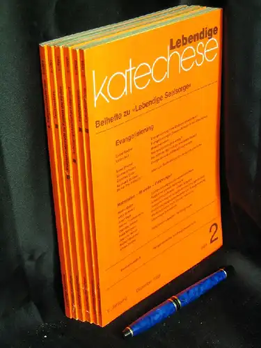 Fischer, Alfons und Alfred Weitmann (Herausgeber): Lebendige Katechese (sechs Hefte) - Beihefte zu `Lebendige Seelsorge`. 
