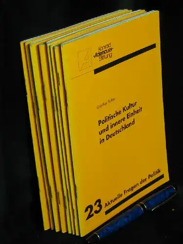 Konrad Adenauer Stiftung (Herausgeber): 8x Aktuelle Fragen der Politik   23, 34, 36, 41, 43, 45, 46, 55   23. Politische Kultur und.. 