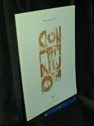 Eissner, Frank u.a: Continuo. Programm 1994 -  LAGERRÄUMUNG. 