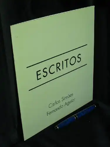 Aguiar, Fernando und Carlos Simoes: Escritos -  LAGERRÄUMUNG. 