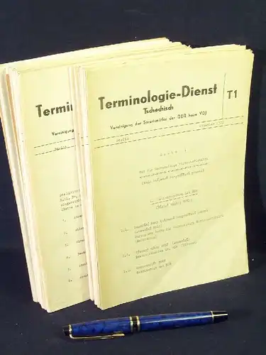Steinhäuser, Gisbert sowie Siegfried Wanka u.a: Terminologie-Dienst Tschechisch - Listen 1 bis 19 sowie 22 bis 27. 
