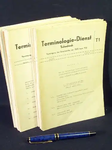 Steinhäuser, Gisbert sowie Siegfried Wanka u.a: Terminologie-Dienst Tschechisch - Listen 1 bis 19 sowie 22 bis 27,  -  LAGERRÄUMUNG. 