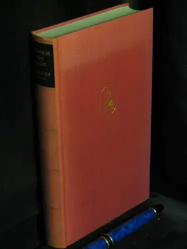 Kleist, Heinrich von: Sämtliche Werke - aus der Reihe: Knaur Klassiker -  LAGERRÄUMUNG. 