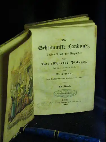 Dickens, Charles: Die Geheimnisse London's, England's und der Engländer. II. Band -  LAGERRÄUMUNG. 