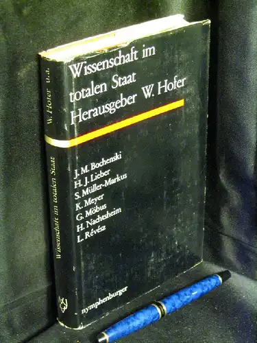 Hofer, Walther (Herausgeber): Wissenschaft im totalen Staat -  LAGERRÄUMUNG. 