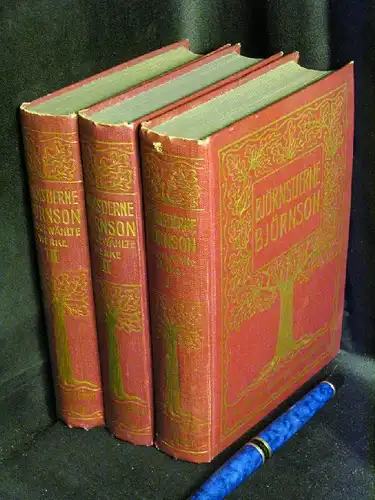 Björnson, Björnstjerne: Ausgewählte Werke - 3 Bände (vollständig) - Band 1: Dorfgeschichten. Band 2: Auf Gottes Wegen. Roman. Band 3: Dramen -  LAGERRÄUMUNG. 