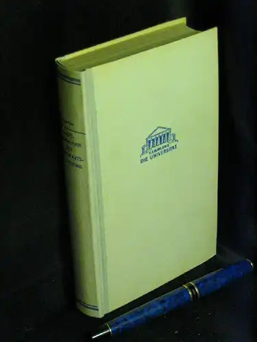 Stegmüller, Wolfgang: Hauptströmungen der Gegenwartsphilosophie - Eine historisch-kritische Einführung - aus der Reihe: Sammlung Die Universität - Band: 32 LAGERRÄUMUNG. 