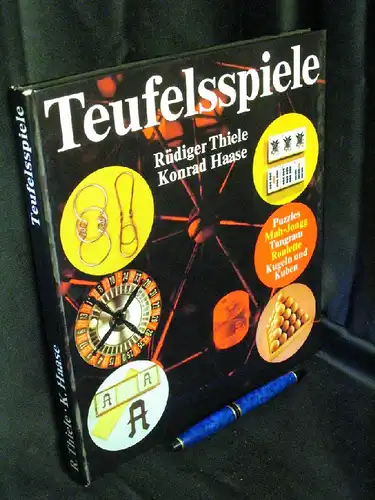 Thiele, Rüdiger und Konrad Haase: Teufelsspiele. Fünf höllische Audienzen um Geist, Gewinn und Glück. - Puzzles, Mah-Jongg, Tangram, Roulette, Kugeln und Kuben. 