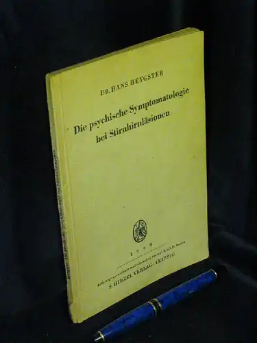 Heygster, Hans: Die psychische Symptomatologie bei Stirnhirnläsionen -  LAGERRÄUMUNG. 