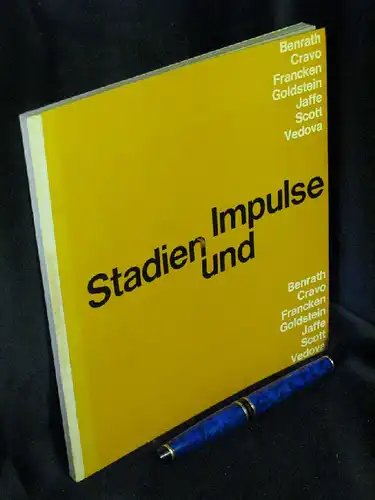 Stadien und Impulse. Haus am Waldsee 1964 - Benrath Cravo Francken Goldsetin Jaffe Scott Vedova -  LAGERRÄUMUNG. 