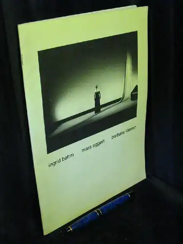 Galerie Heinz Teufel: Ingrid Behm, Mara Eggert, Barbara Klemm - Fotoausstellung vom 6. September - 19. September 1992 -  LAGERRÄUMUNG. 