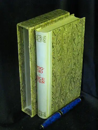 Poggio (Poggio Bracciolini, Gian Francesco): Die Facezien des Florentiners Poggio -  LAGERRÄUMUNG. 