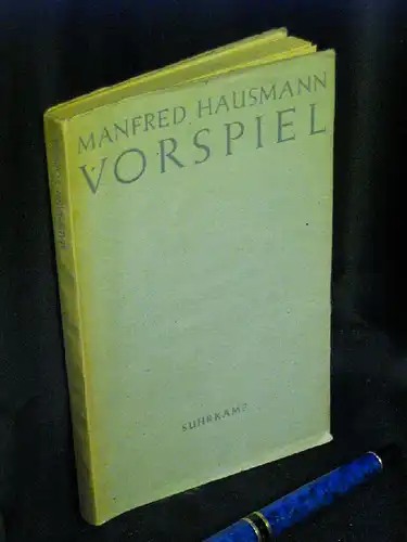 Hausmann, Manfred: Vorspiel - Neue Versuche -  LAGERRÄUMUNG. 