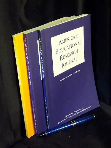 Benham, Maenette K.P. (Editor): American Educational Research Journal. Volume 42, Number 3 und 4 und Volume 43, Number 1 ( 3 Hefte) -  LAGERRÄUMUNG. 