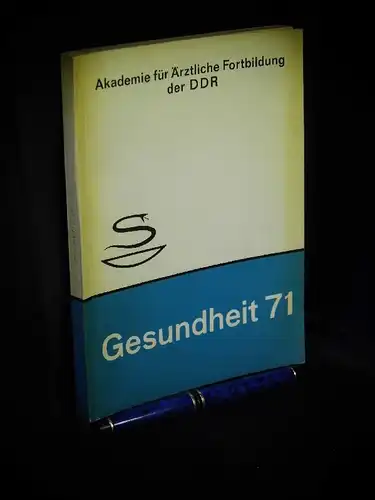 Hüttner, Hannes sowie Gerd Wiesner (Zusammenstellung): Gesundheit 71 : Teil I Analyse eindimensionaler Häufigkeiten - Eine medizinsoziologische Studie zum Gesundheitsverhalten und seiner Determination -  LAGERRÄUMUNG. 