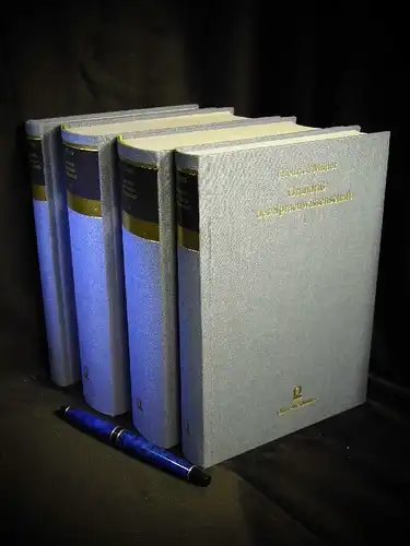 Müller, Friedrich: Grundriß der Sprachwissenschaft (4 Bände)   Band 1: Einleitung in die Sprachwissenschaft, Die Sprachen der wollhaarigen Rassen + Band 2: Die Sprachen.. 