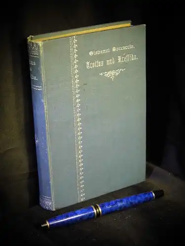 Boccaccio, Giovanni: Troilus und Kressida (Il Filostrato) - Epische Dichtung -  LAGERRÄUMUNG. 