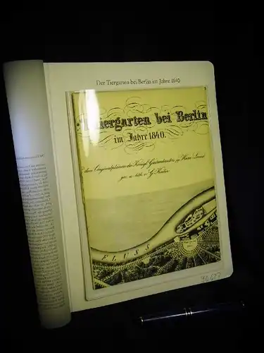 Koeber, G: Der Thiergarten bei Berlin im Jahre 1840 - Nach den Originalplänen des königl. Gartendirektors pp. Herrn Lenne - aus der Reihe: Berlin Edition - Band: BE 01012 LAGERRÄUMUNG. 