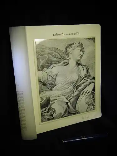 Wolffgang, Johann Georg: Berliner Postkurse von 1708   Verzeichnis wie seiner Königlichen Majestät in Preussen etc. Posten in Dero Residentz Stadt Berlin ein.. 