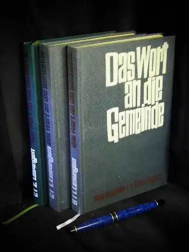 Lange, Karljosef (Herausgeber): Das Wort an die Gemeinde. Predigthilfen zu den Perikopen der neuen Leseordnung. 3 Bände   Markusjahr I Erste Lesungen Advent bis.. 