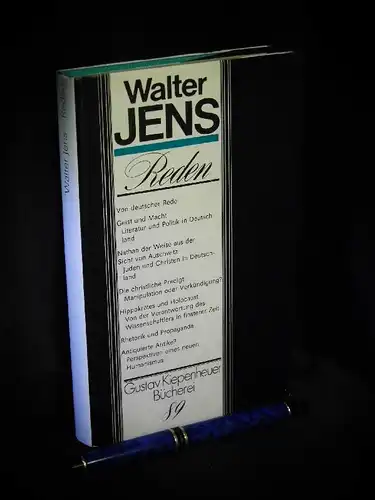 Jens, Walter: Reden - aus der Reihe: Gustav Kiepenheuer Bücherei - Band: 89. 
