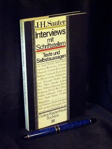 Sauter, Josef-Hermann: Interviews mit Schriftstellern - Texte und Selbstaussagen - aus der Reihe: Gustav Kiepenheuer Bücherei - Band: 38 LAGERRÄUMUNG. 